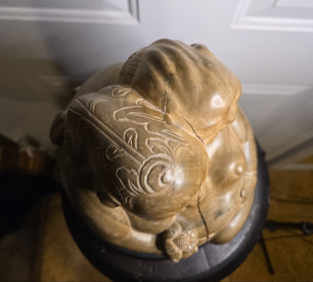 Buddha Wayan Signed Ida B. Marka Iwi Purne Bali Hand Carved Wooden Sculpture - Picture 10 of 14